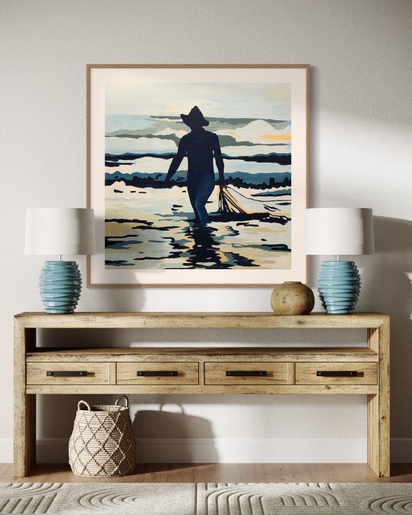 Blue Fisherman