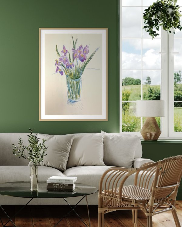 Iris in a Vase