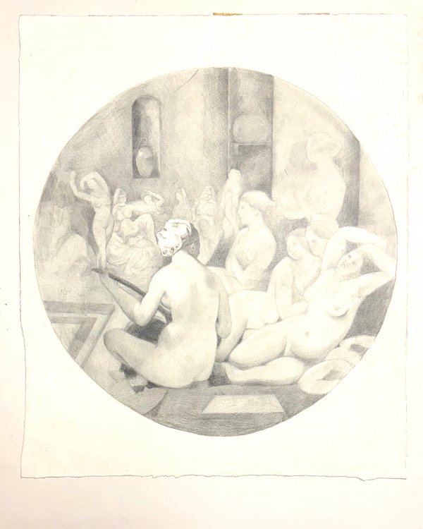 Homage to Ingres - The Turkish Bath