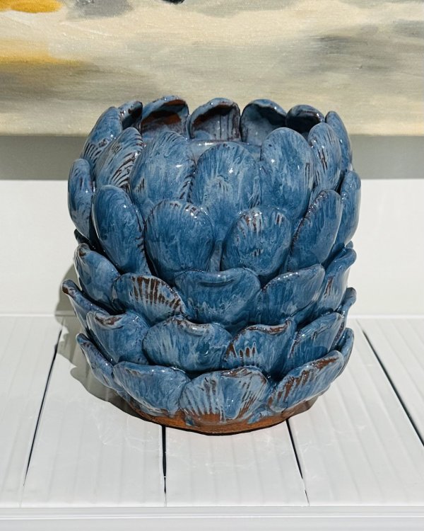 Ocean Artichoke Vase (large)